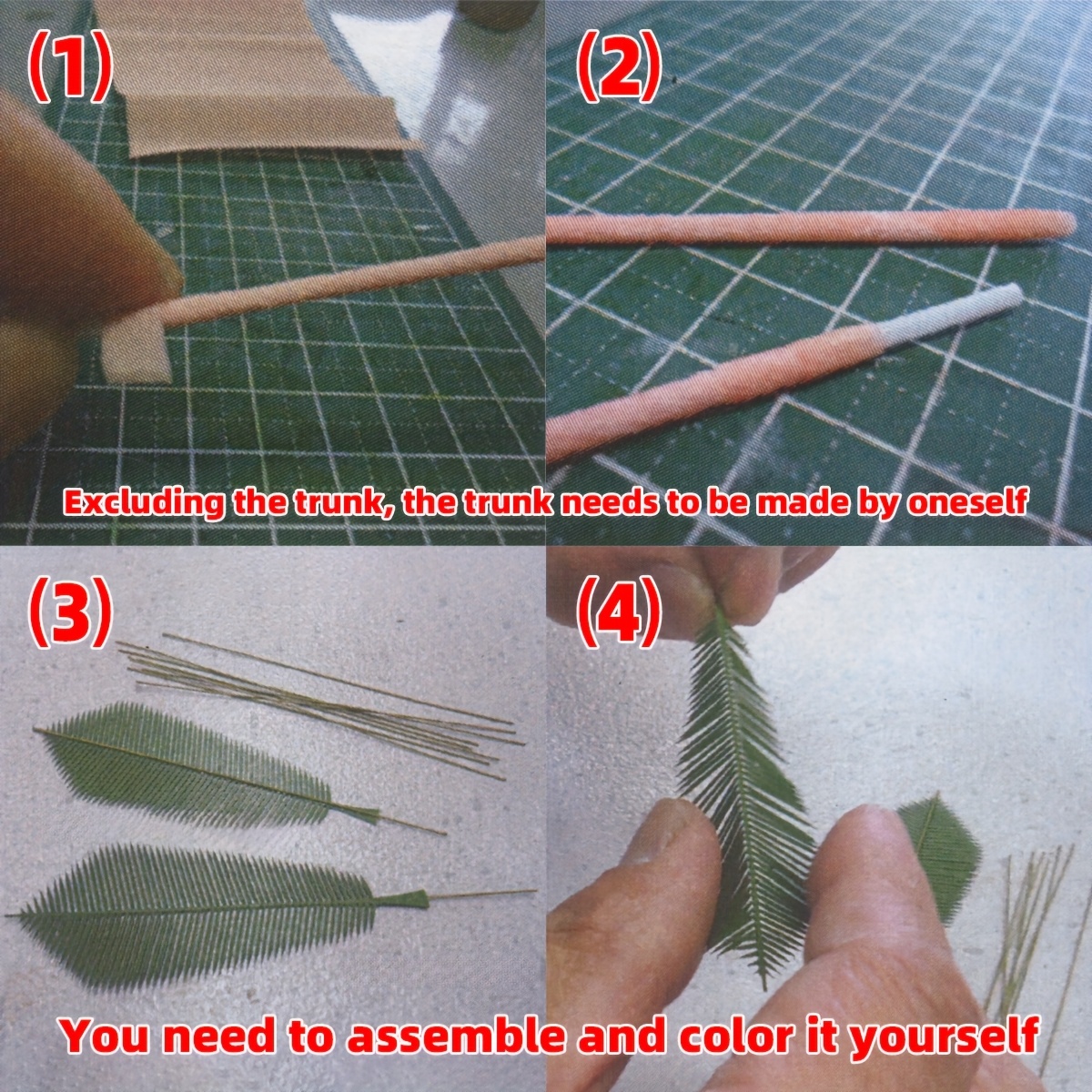 Scale Model Kit, Building Plant Leaf Foliage Tree
